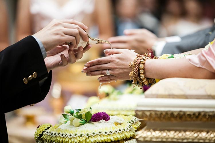 pouring water ceremony